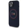 Red Bull Rbhmp15S24Siilvr Iphone 15 6.1 Hardcase Granatowy/Navy Silicone Red Ring Magsafe