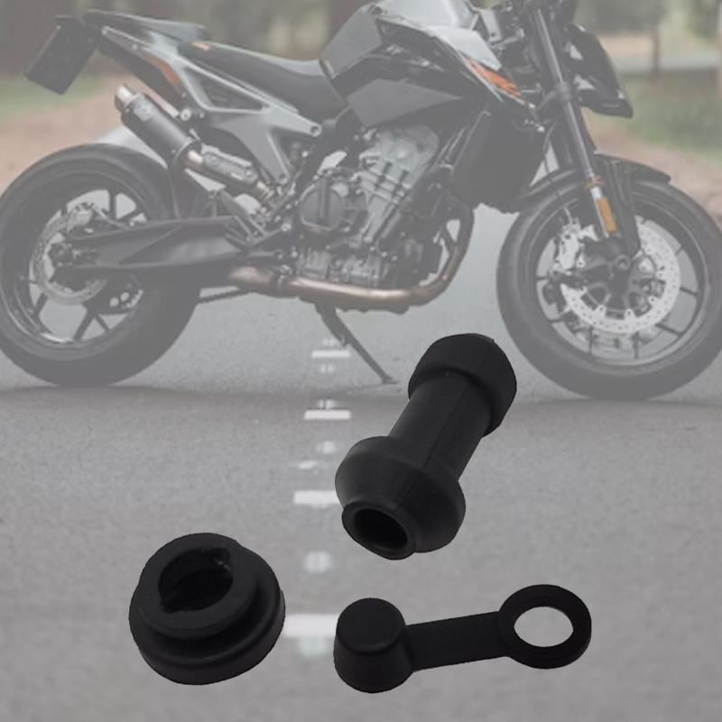 3Pcs Motorcycles Scooter Brake Upper Lower Pump Caliper Shock Absorbers Sleeve Rubber Waterproof Cap
