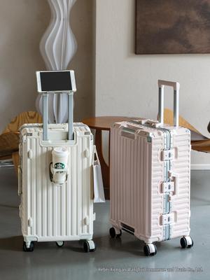 Valise à roulettes étanche 2025 avec cadre en aluminium, grande capacité, ouverture 3/7 pour hommes et femmes