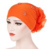 Muslim Women Faux Pearl Flower Hat Hijab Hair Loss Head Scarf Turban Cap Wrap