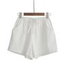 Women Fashion High Quality Summer Casual Cotton Linen Shorts Female Plus Size High Waist Streetwear Short Pants