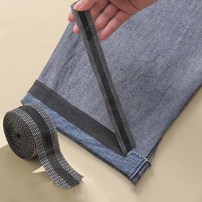 Pantaloni autoadesivi Incolla il ferro sul bordo dei pantaloni Accorcia i pantaloni di riparazione Pantaloni Abbigliamento Tessuto da cucito fai-da-te