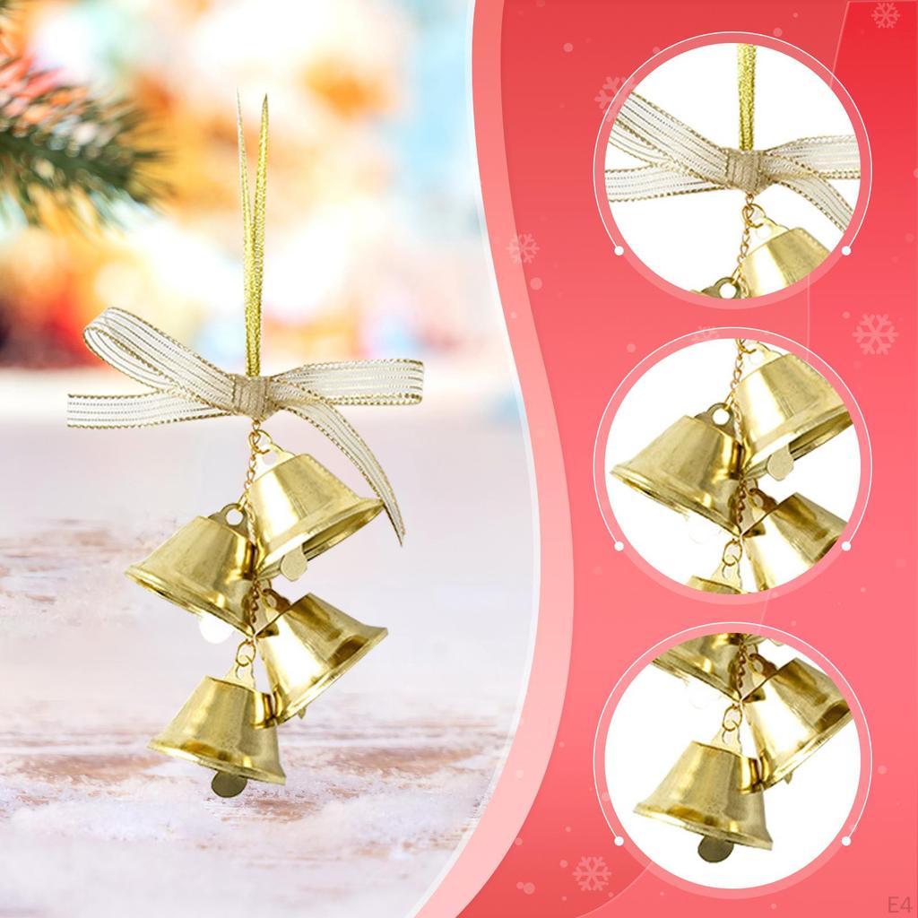 Weihnachtsanhänger Glocke Ornament Eisen Gefertigt Robust Und Dekorativ für Geschäft Restaurant Fenster Tür Geschenk