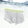 Men Boxer Underwear Mid-rise Elastic Waist U-Convex Shorts Briefs Seamless Ultra-thin Patchwork Color Panties