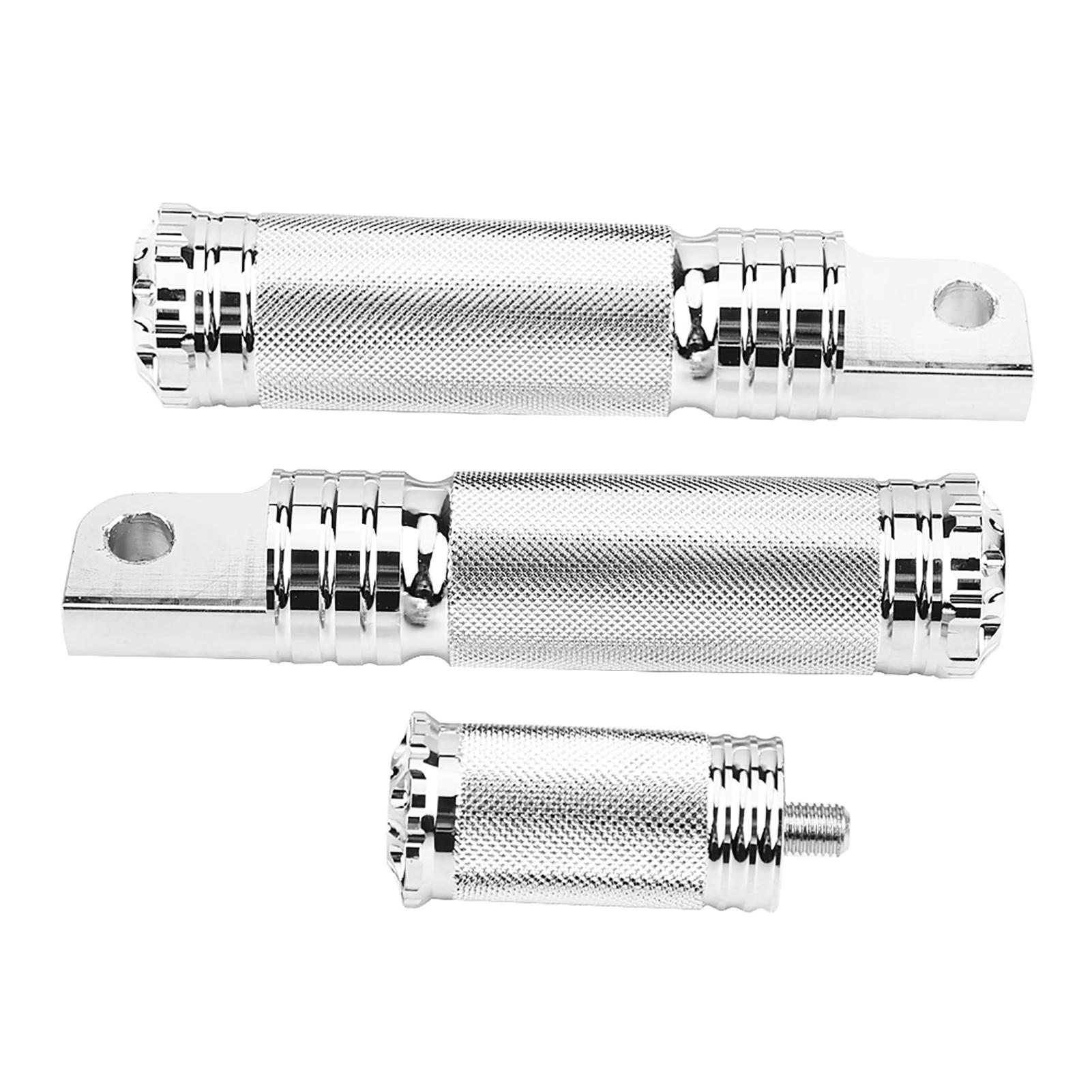 

Pair of Front Rear Motorcycle CNC Foot Pegs Shifter Pedals Footrest Chrome