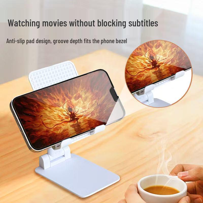 

Foldable & Height-Adjustable Phone Holder Stand for Streaming, Classes & More белый