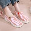 Autumn new shoes women's color matching plush casual daily single shoes soft sole comfortable and lightweight one-pedal women's shoes