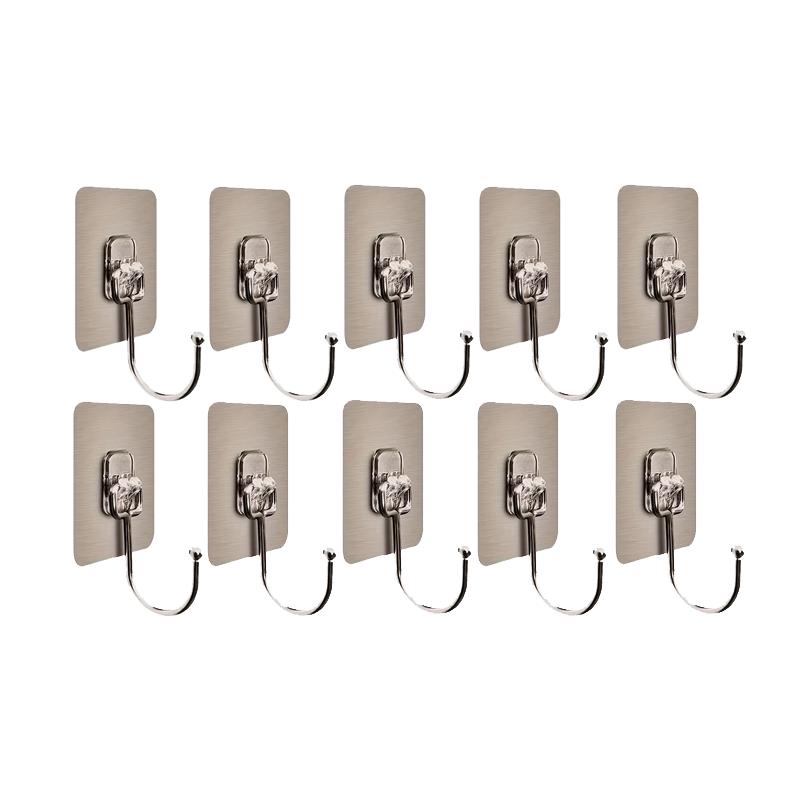 Heavy Duty Wall Hooks, No Drill Suction Cup Hooks, Strong Hanging Hooks for Bathroom Kitchen Towel Robe Keys Storage
