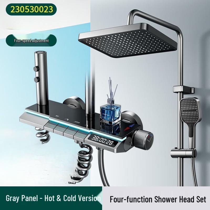 

LANGZHIWEN Pressurized Shower Head with Smart Ambient Light