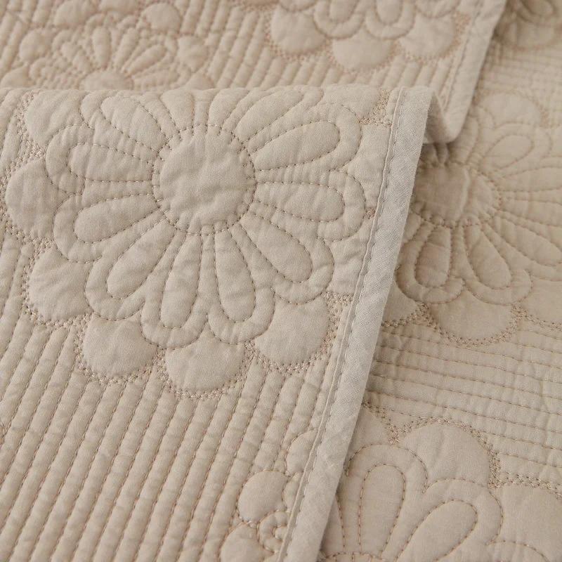 Sofa Cushion Four Seasons Universal Cushion Cotton Embroidered Flower Cover Pure Cotton Fabric Sofa Towel Simple Modern