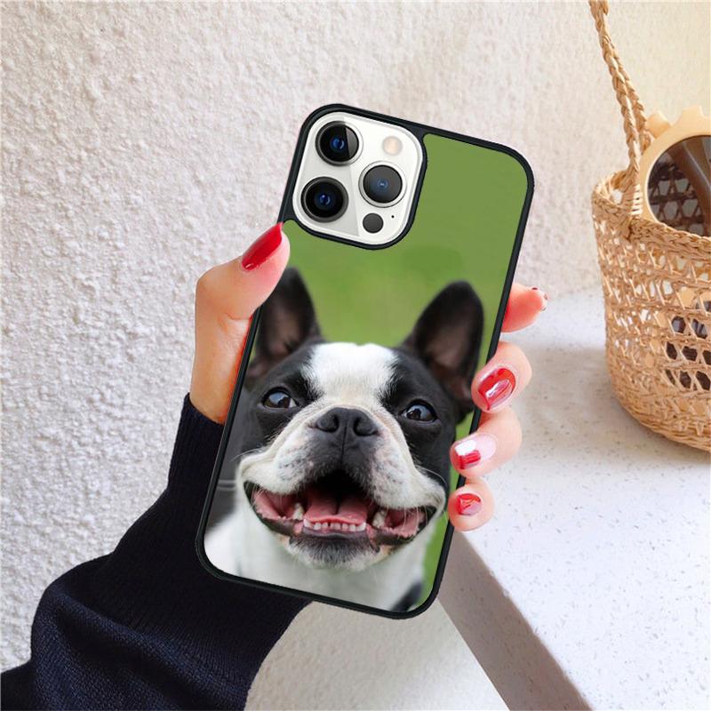 Lustige französische Bulldogge Handyhülle für iPhone 17 Air 16 Coque 15 14 12 13 PLUS 11 PRO MAX Rückseite Fundas Hülle