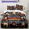 3pcs Duvet Cover Set (1*Duvet Cover + 2*Pillowcase, Without Core), How to Train Your Dragon Print Soft All‑Season Bedding Set, Home Bedroom Decor Gift