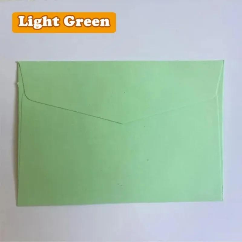 20 Pcs/Lot Candy Color Paper Monochrome Envelope Membership Card Storage Greeting Cards Envelope for Letter Paper 11.5x8cm