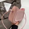 Women Elegant Handbag Large Capacity PU Saddle Shoulder Bag Small Crossbody Bag Solid Color Adjustable Strap for Outdoor Travel