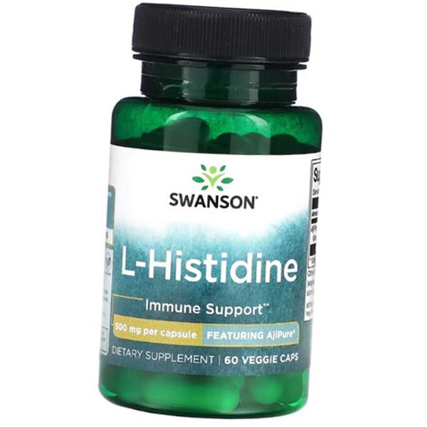 

Histidine, L-Histidine 500, Swanson 60vegcaps (27280034) 60vcaps
