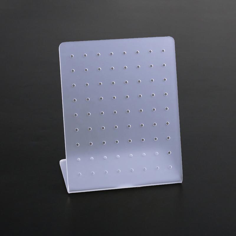 

72 отверстия акриловый держатель для сережек органайзер для сережек-гвоздиков стеллаж для хранения ювелирных изделий витрина для сережек 8*4.5*11.6cm