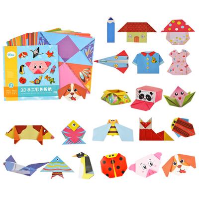 54ks/sada Ručně vyráběný balíček materiálu na origami DIY barevný papír Kancelářské potřeby Zvířata/Život Téma Umělecké potřeby Řemesla TMZ