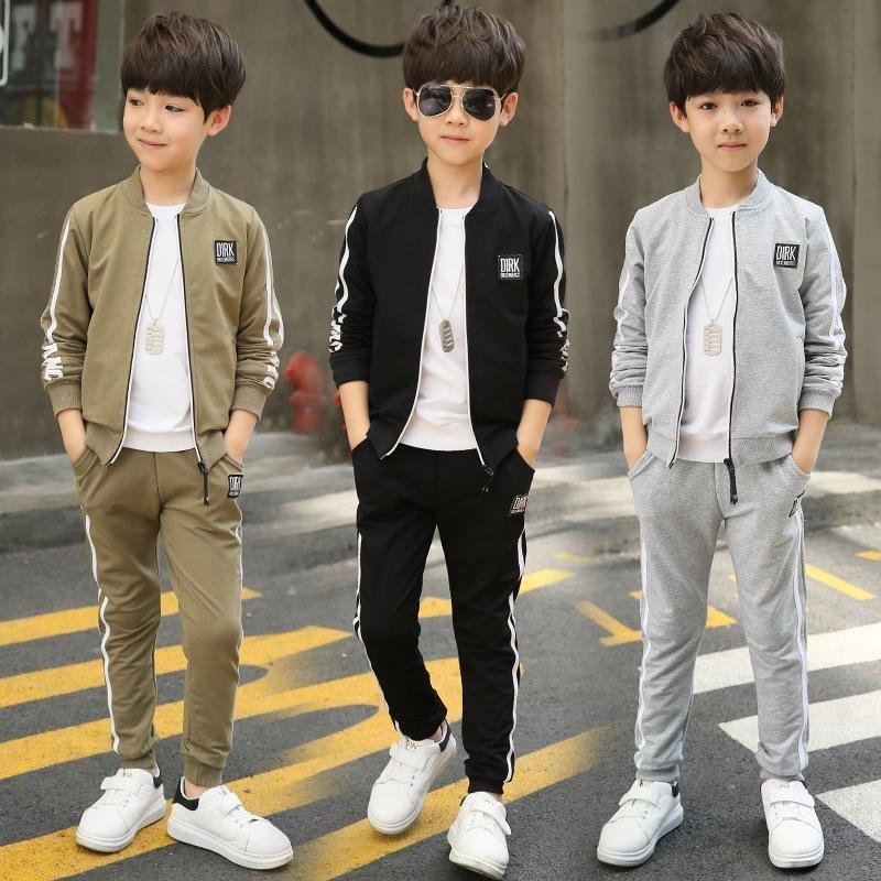 New Spring 4-12 Years Boys Clothing Sets Teenagers Baby Boys Sports Clothing School Kids Suit Sets Uniform Boys Jackets Pants