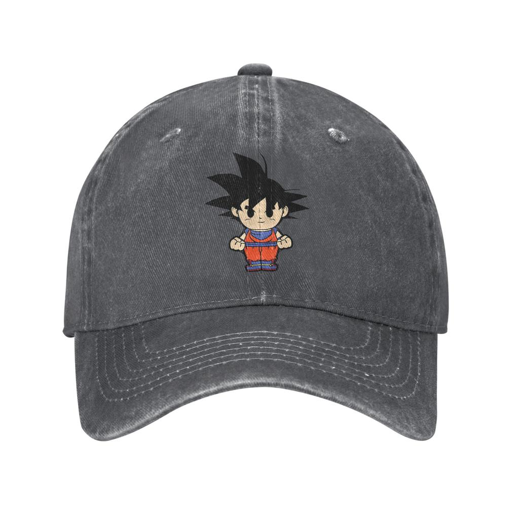 Son Goku Chibi Dragon Ball Baseball Cap Casual Distressed Denim Sun Cap Men Women Outdoor Summer Adjustable Fit Caps Hat