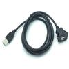 Flush Mount SUV Car Dashboard USB Port Audio Line Extention Cable Male To Female