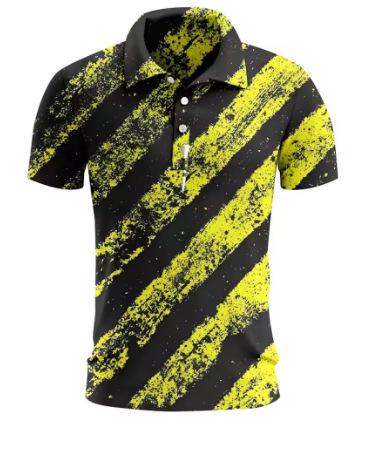 Men's polo shirt golf shirt button breathable fast dry wet fan short sleeve men's clothes summer