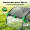 6xGreenhouse Film Fastener, Green Synthetic Material Snap Fit Clips for Fiberglass Poles, Garden