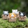 PVC Cartoon Kitten Succulent Garden Ornament - DIY Bonsai Decor Figurine