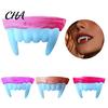 Dents de Vampire Respirantes pour Adultes Accessoires Dentiers Halloween, Crocs Faux Amusants Accessoires Zombie Réalistes Costume, Cadeaux Fête Cosplay, Fêtes Photos