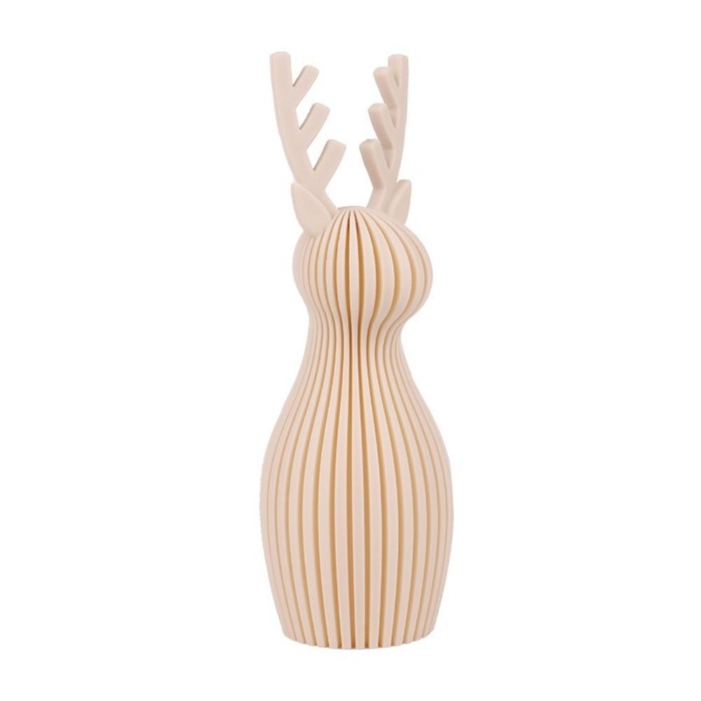 3D Printed Cat Statue Stripe Texture Pray Girl Sculpture Minimalist Tabletop Ornaments Home