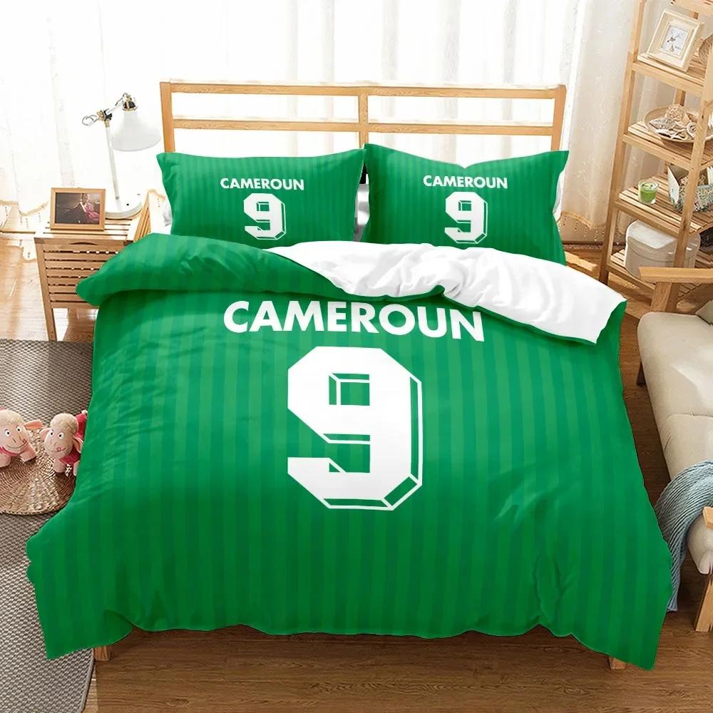 National Soccer Team Core Player Number Comfortable Duvet Cover Pillowcase Bedding Set Children Bedroom Decoration Home Textile