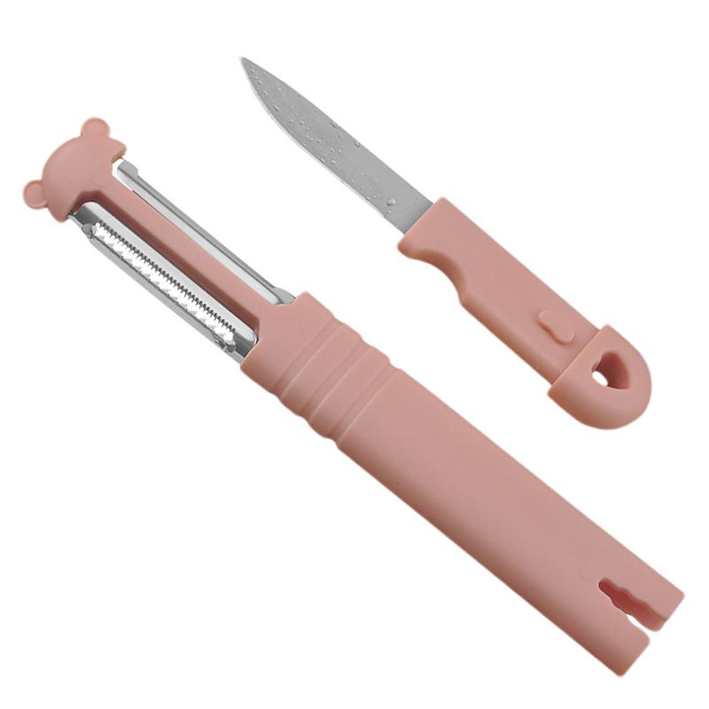 

Vegetable Peelers For Kitchen Portable Carrot Shredder Vegetable Fruit Peeler Comfortable Grip Vegetable Slicer Fruit Cutter розовый