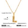 Stainless Steel Letter Necklace Pendant, High-end Collar Chain, Titanium Steel Jewelry for The Neck.