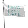 Love, Lake, Life Summer Ocean Nautical Elements Flags for Outside 3x5 Ft, Outdoor Flags & Banners Double Sided Large Yard Flag for Home Courtyard