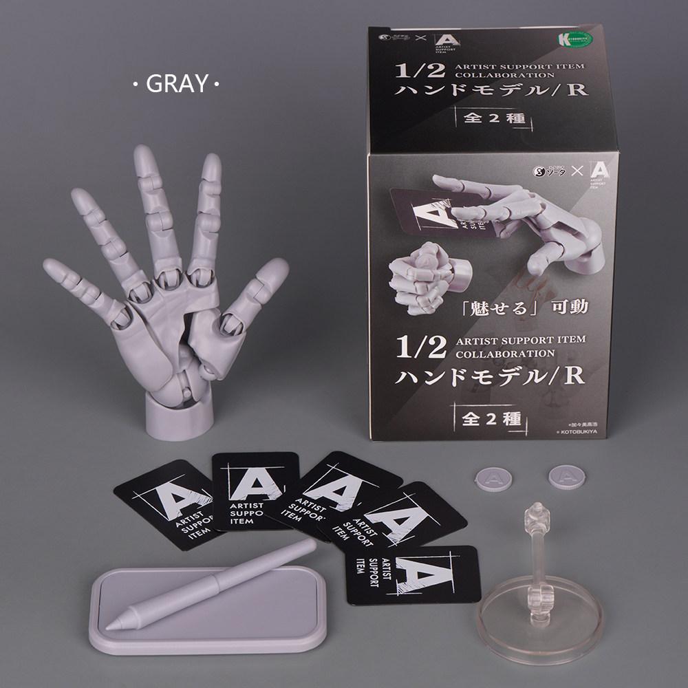 1/2 Scale Mini Hand Figure Gashapon Action Figure Model Toys Highly Articulated Finger Joints Right Hand for Drawing Sketch