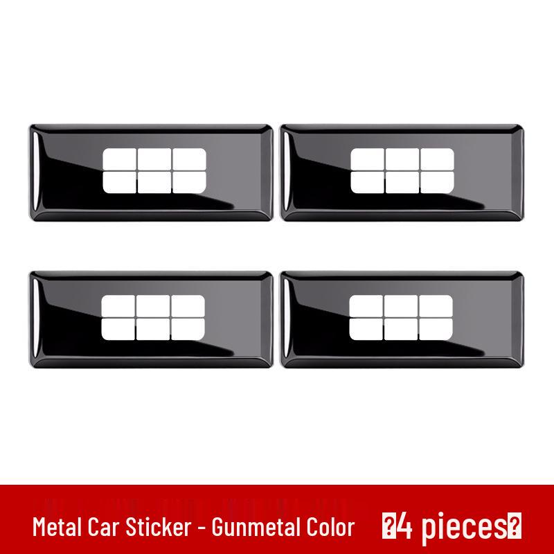 Compatible with Galaxy E5/L6/L7: Star Wish Shine 8 Starship 7emi Car Metal Emblem Decorative Sticker