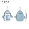 Set of 3 Shark Plush Card Cases, Card Storage, ID Cases, and Card Holders. Cute Korean Merchandise for Your Own Favorite.