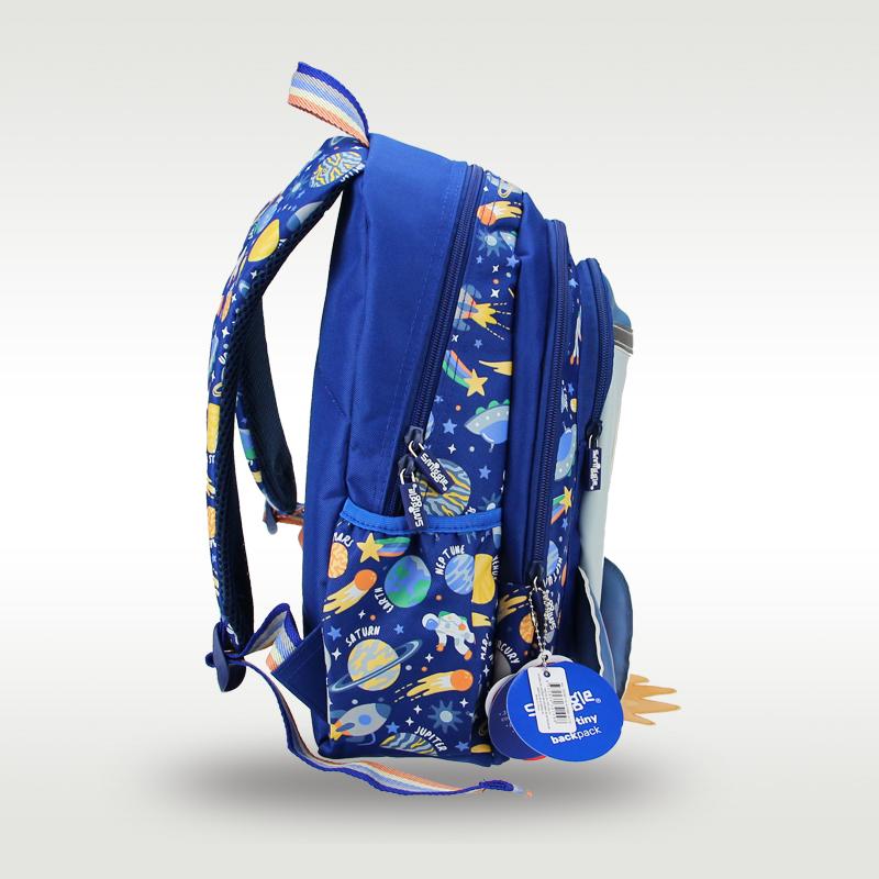 Sac à dos fusée pour enfants pour garçons 14 pouces Bleu cool Sac d'école maternelle Sac à dos léger pour étudiants