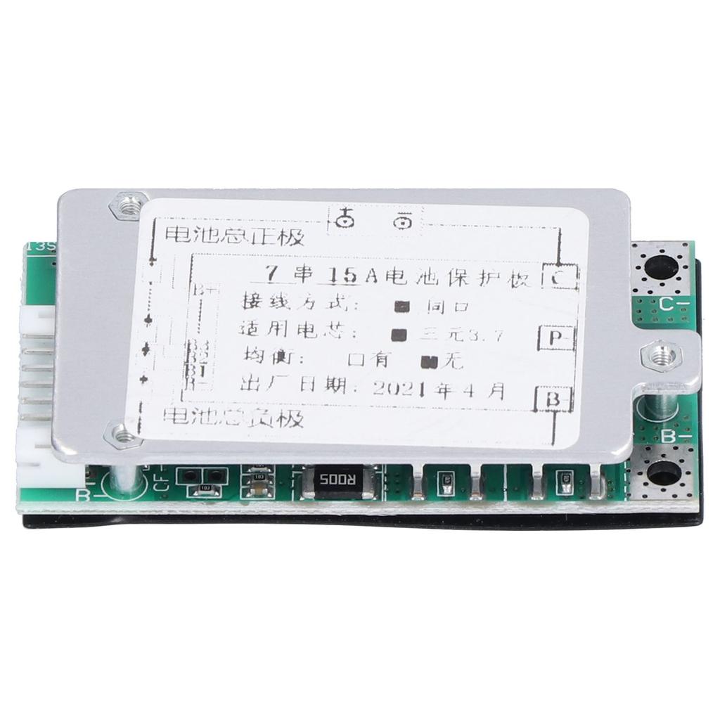 7S 15A Lithium Battery Protection Board Battery Cell Protection Board for Electric Bike Scooter
