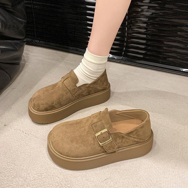 

Birkenstock shoes women s 2025 new bag head slippers retro Korean version half tray flat bottom casual and comfortable one-pedal single shoes women 40