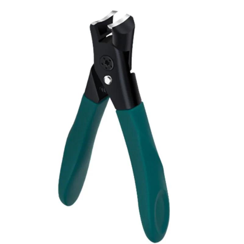 

New Professional Nail Clipper Nail Cutter Kit Anti-Splash Nail Clippers Stainless Steel Pedicure Tools зелений