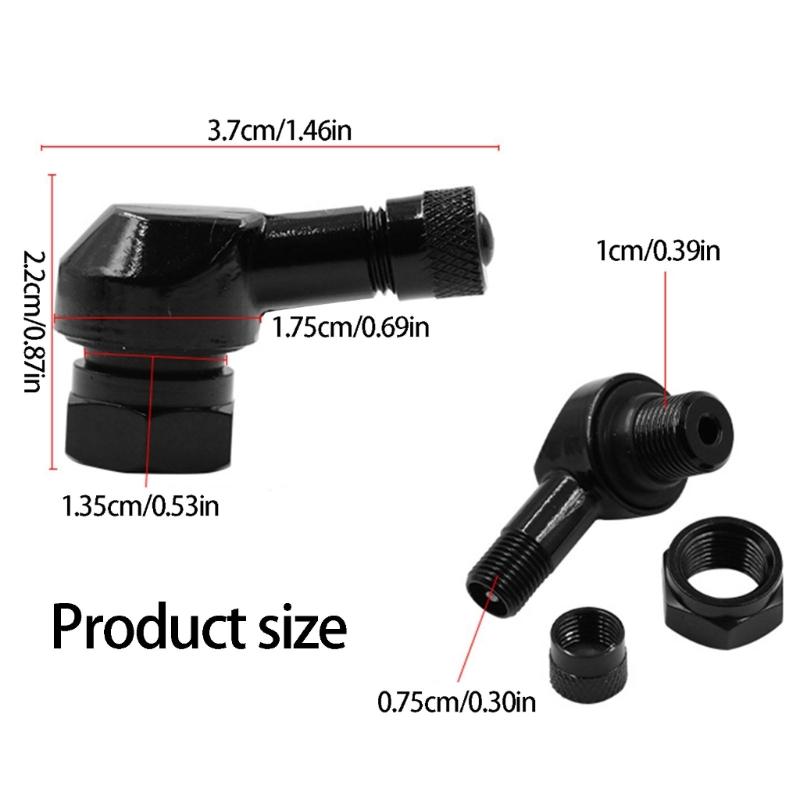 Motorcycle Modification Accessories Aluminum Tubeless Tyre Valves Stem for Most Motorbike Replacement Tire Valves Stems