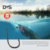 100Pcs/Box Metal Fishhook Number 3 To 12 Heavy Duty Barbed Fishing Hook Freshwater Saltwater Bass Trout Walleye Fishing Accessories