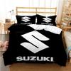 Teenagers SUZU motorcycle Casal Duvet Cover Comforter All Season Bedding Sets Soft Quilt Cover and Pillowcases Single/Double