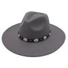 Plus Edge Felt Top Hat Jazz Hat Gentleman Ladies Wind Metal Sheet Hat