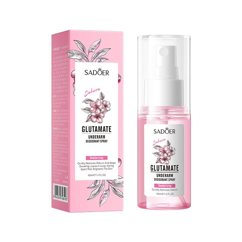 Cherry Blossom Underarm Fragrance Spray SADOER Underarm Antiperspirant Spray 40ml