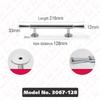 KAK Bright Chrome Kitchen Handles for Cabinets Zinc Alloy Silver Furniture Handles for Cabinets and Drawers Door Hardware