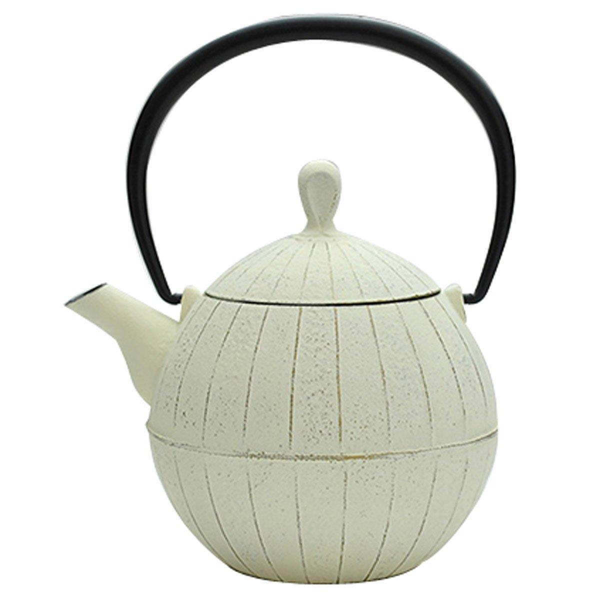 

Чугунный чайник Намбу: Чайник Ичиудо Куруми, 0,5 л, Премиум Слоновая кость, Ш14,5хГ11,5хВ17,5см