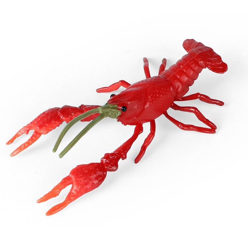 Animal Marine Model Plastic Red Claw Lobster Decor Toy For Kids Gift Learning