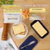 1set Premium Food Grade PP Butter Dish with Knife - Large, Durable,  Easy-to-Clean Butter Keeper for Countertop Freshness Keeper