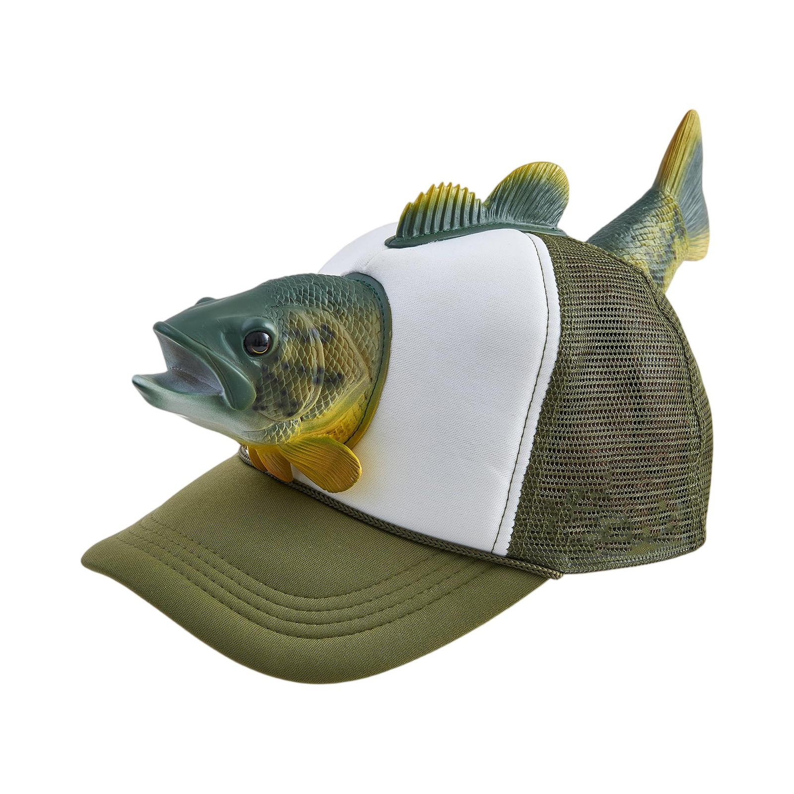 

Рыбацкая шляпа Эксклюзив для любителей рыбалки Уличная шляпа в форме животного с персонализацией One Size темно-зеленого